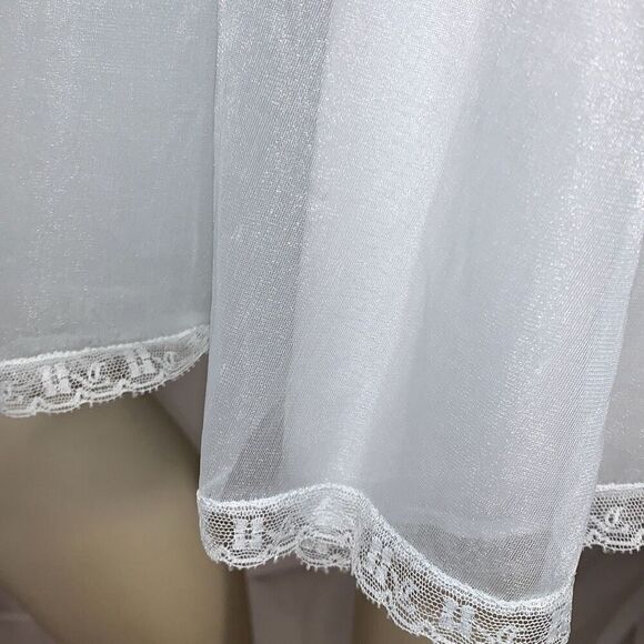 Vintage 1960s Pale Powder Blue Sheer Babydoll Nightgown | Small | by Vanity Fair - Picture 10 of 16